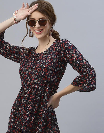 Multicoloured Tiered Dress | Sudathi