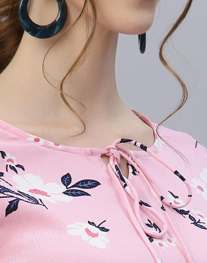 Baby Pink Floral Dress | Sudathi