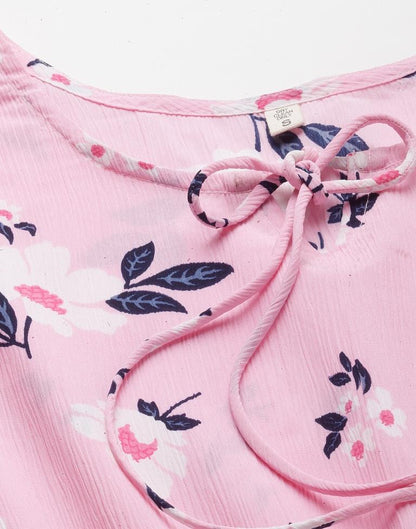 Baby Pink Floral Dress | Sudathi