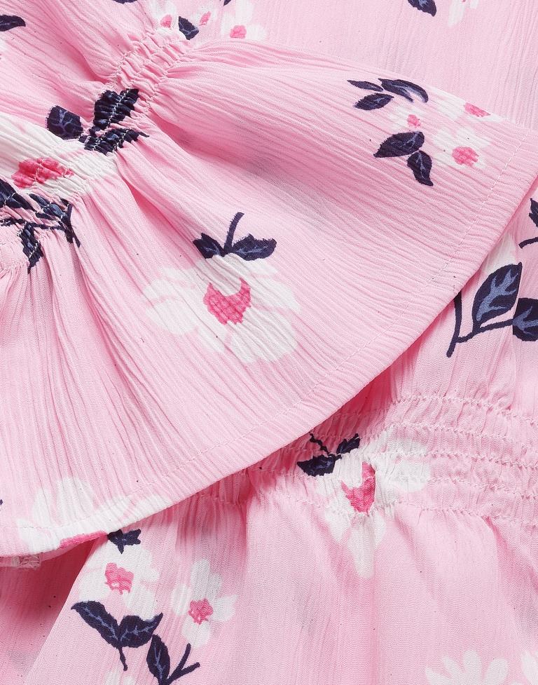 Baby Pink Floral Dress | Sudathi