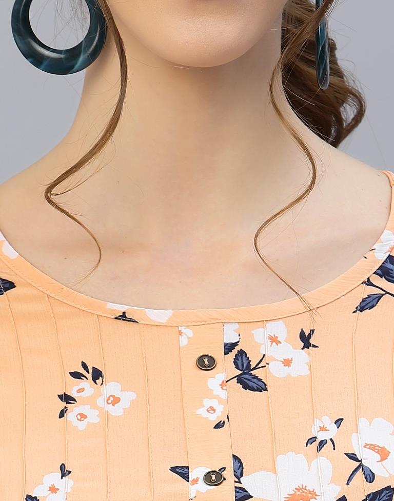 Peach Tiered Dress | Sudathi