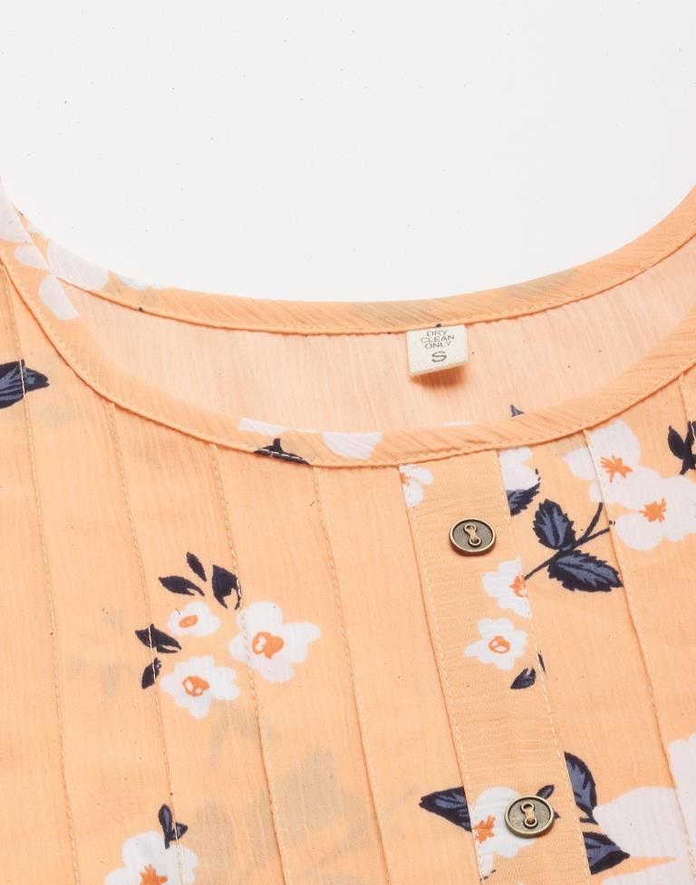 Peach Tiered Dress | Sudathi