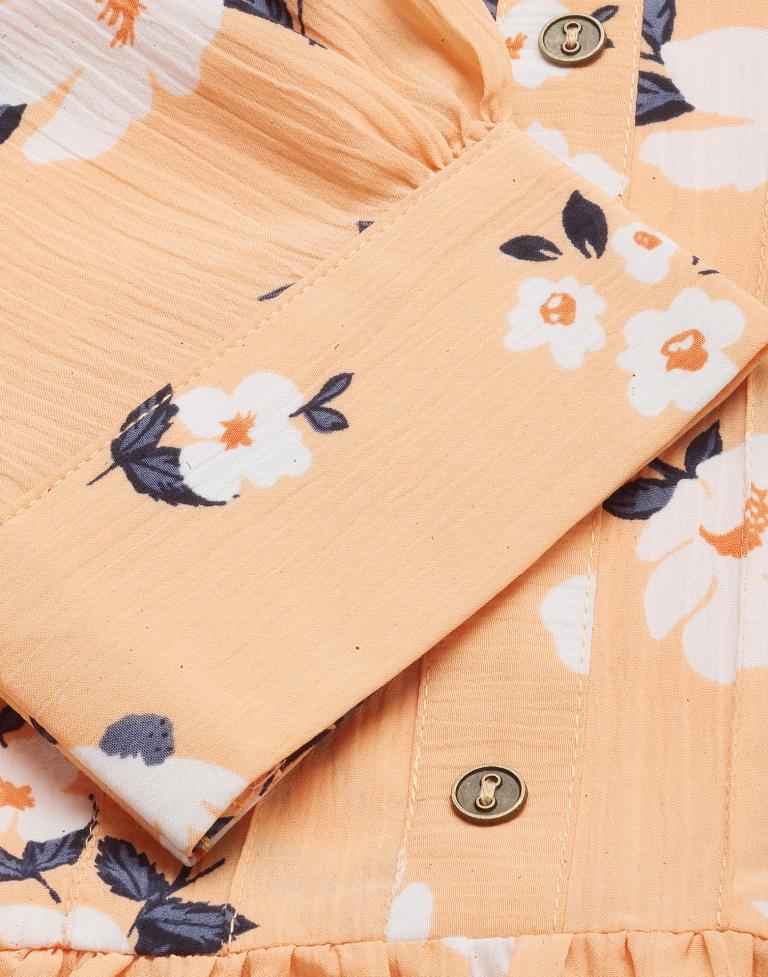 Peach Tiered Dress | Sudathi