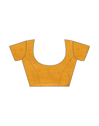 Turmeric Yellow Chiffon Printed Saree