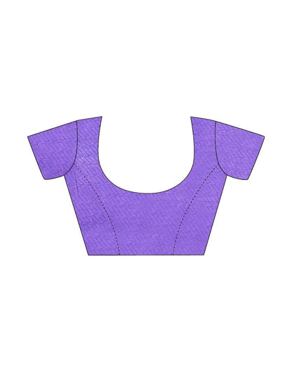 Purple Chiffon Printed Saree