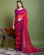 Violet Chiffon Printed Saree