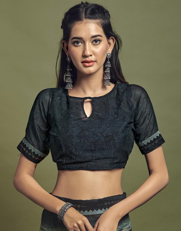 Multicoloured Chiffon Printed Saree