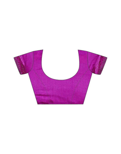 Purple Chiffon Printed Saree