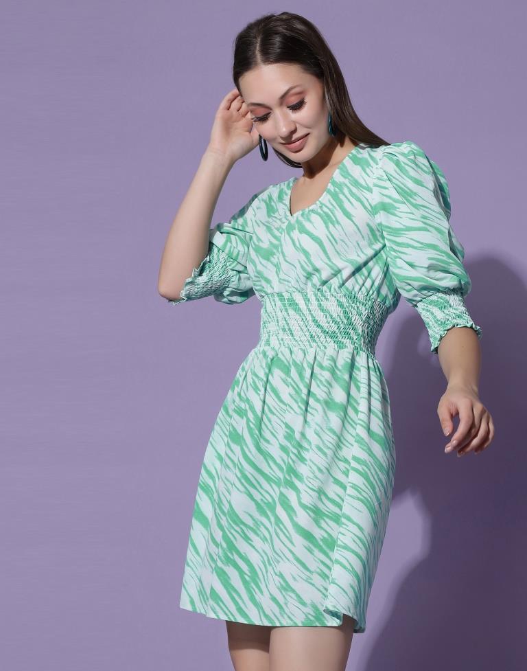 Turkish Blue Smocked Dress | Sudathi