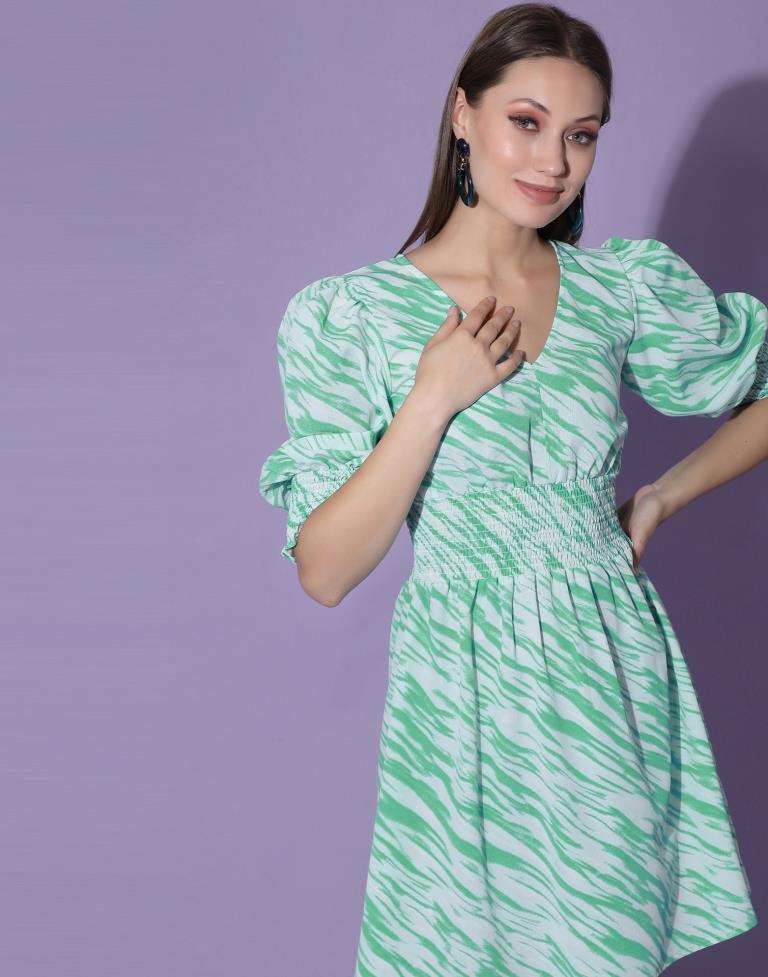 Turkish Blue Smocked Dress | Sudathi