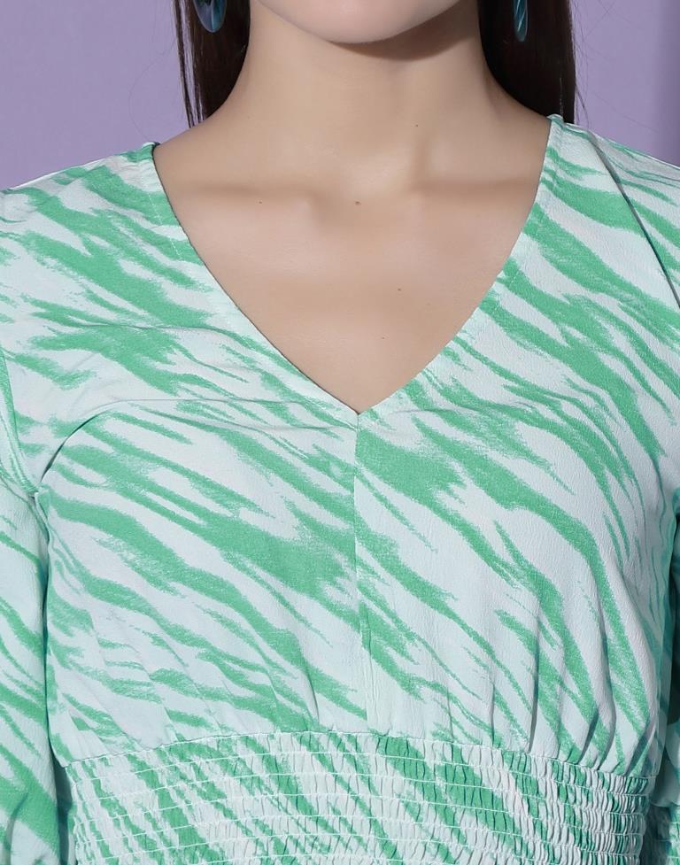 Turkish Blue Smocked Dress | Sudathi