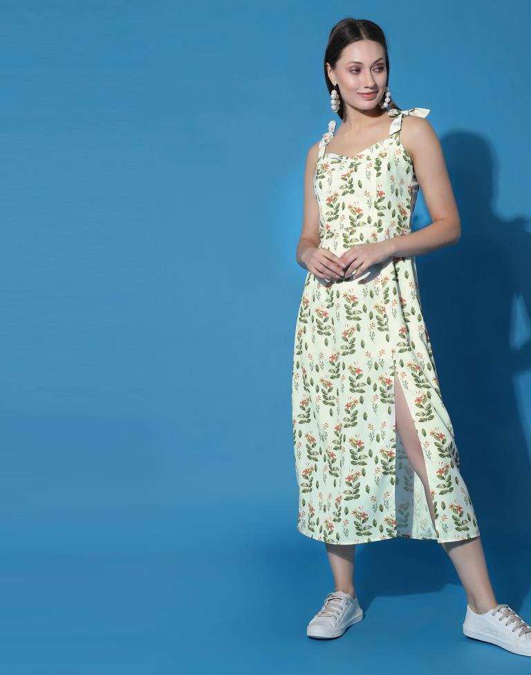 Off White Knot A-Line Dress | Sudathi