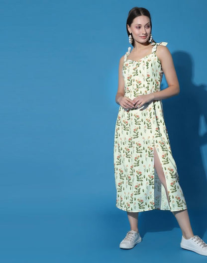 Off White Knot A-Line Dress | Sudathi