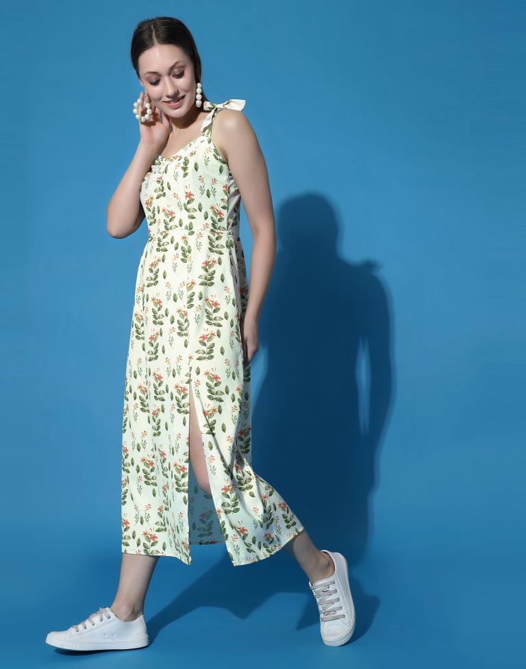 Off White Knot A-Line Dress | Sudathi