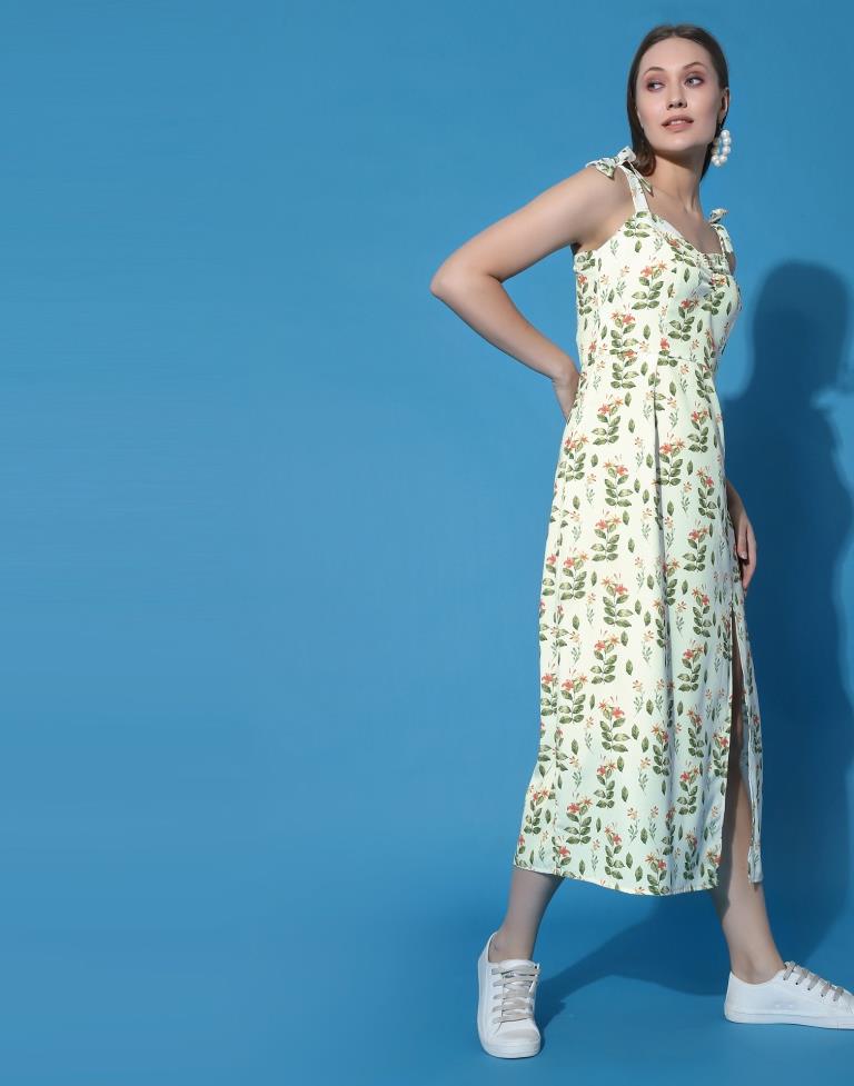 Off White Knot A-Line Dress | Sudathi