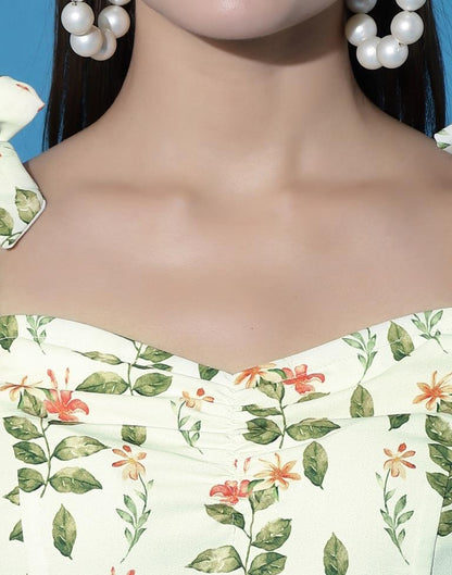 Off White Knot A-Line Dress | Sudathi