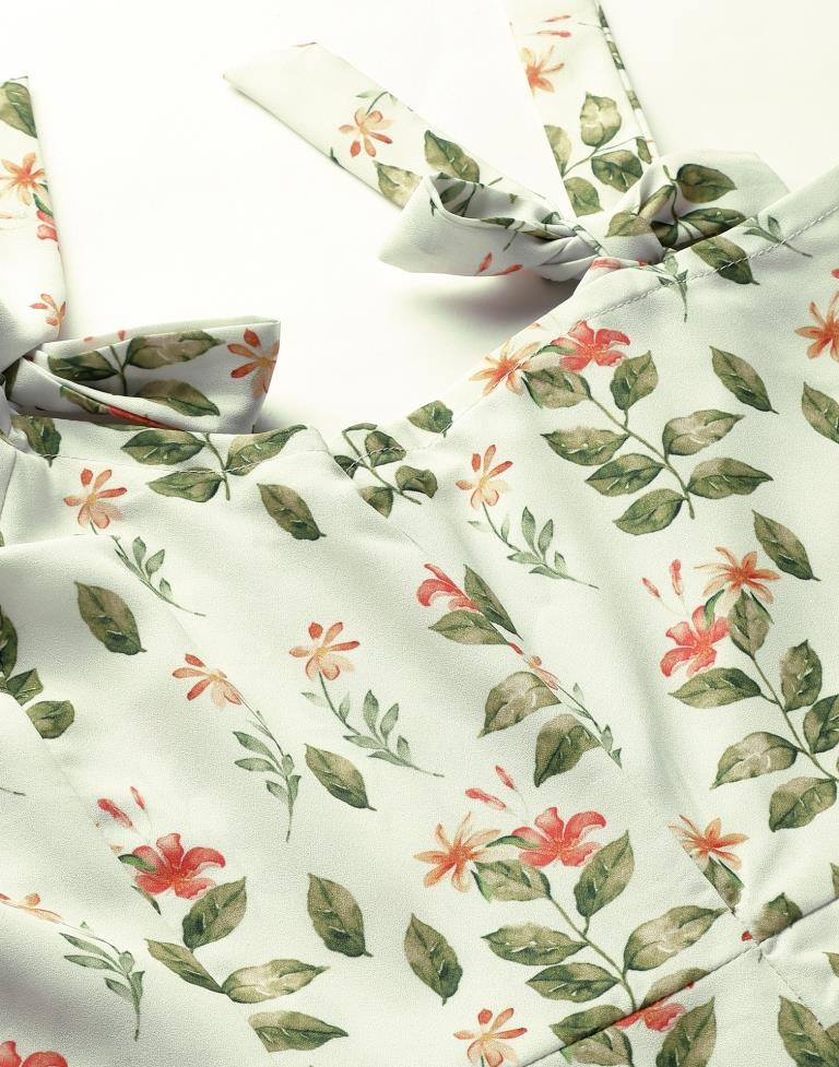 Off White Knot A-Line Dress | Sudathi