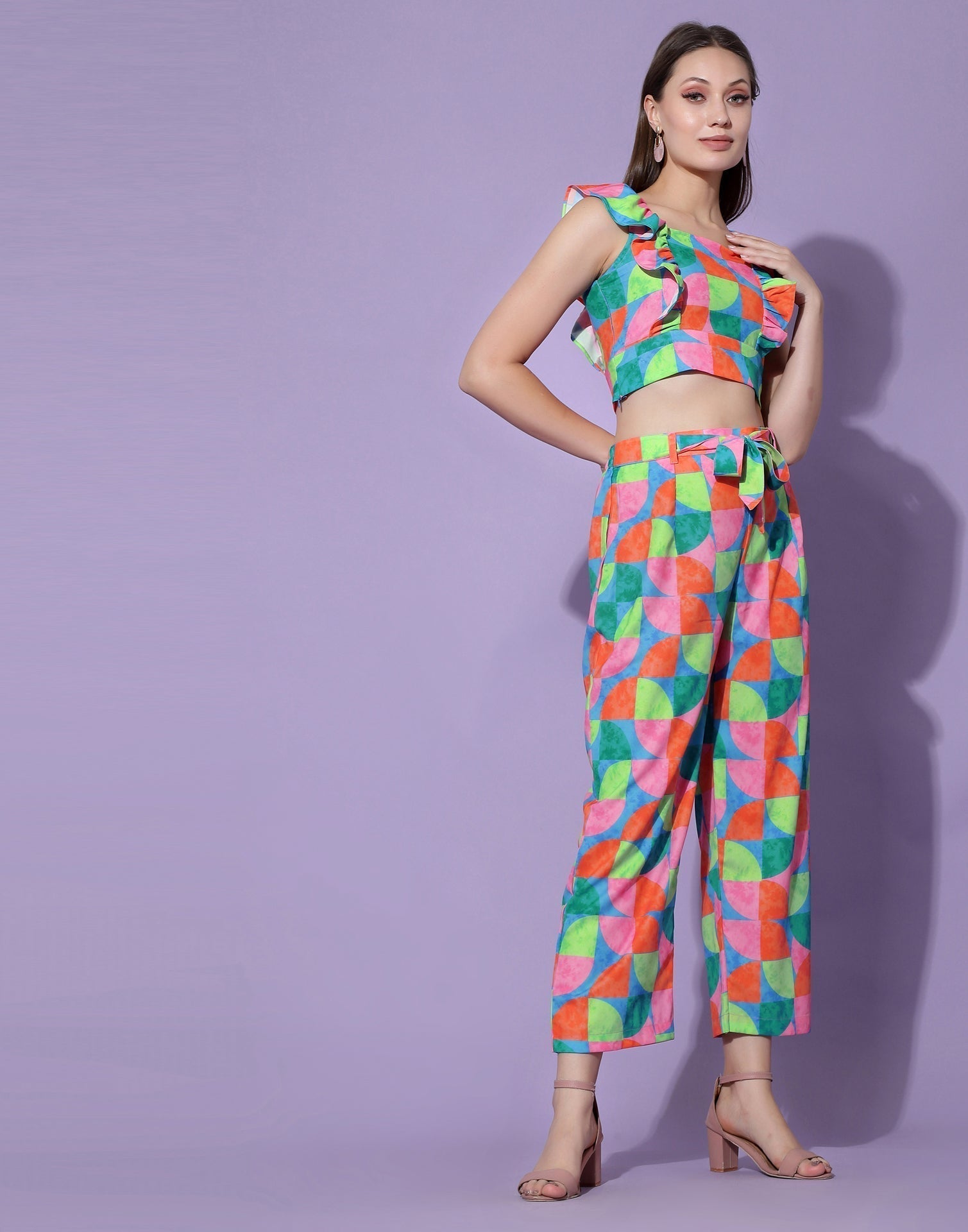Multicolor Trendy Co-Ords Set | Sudathi