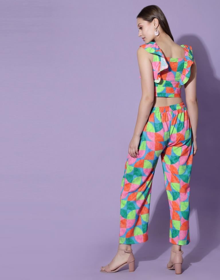 Multicolor Trendy Co-Ords Set | Sudathi