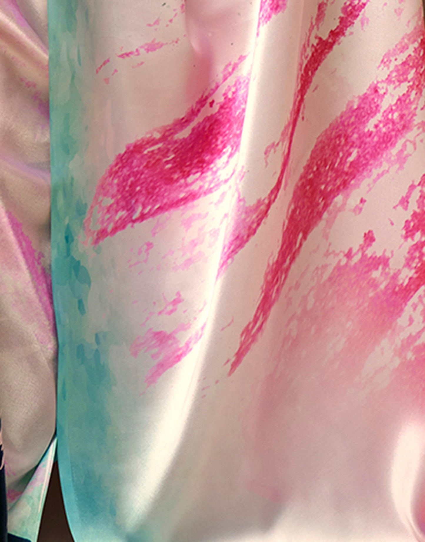 Multicoloured Printed Silk Saree