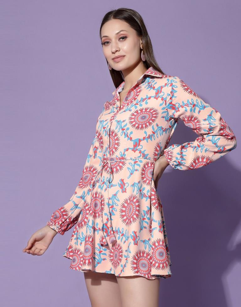 Peach Shirt Dress | Sudathi