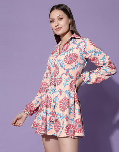 Peach Shirt Dress | Sudathi