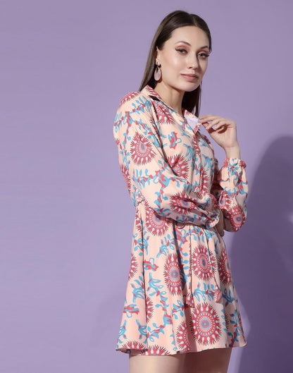 Peach Shirt Dress | Sudathi