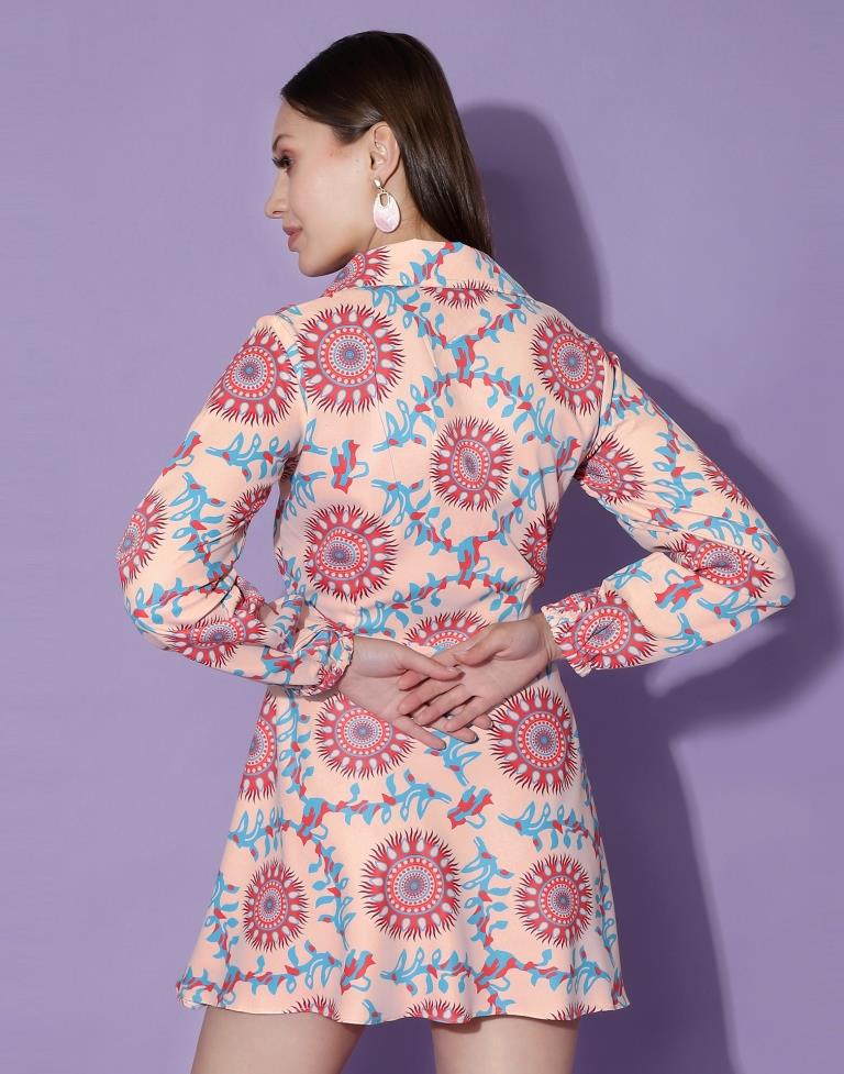 Peach Shirt Dress | Sudathi