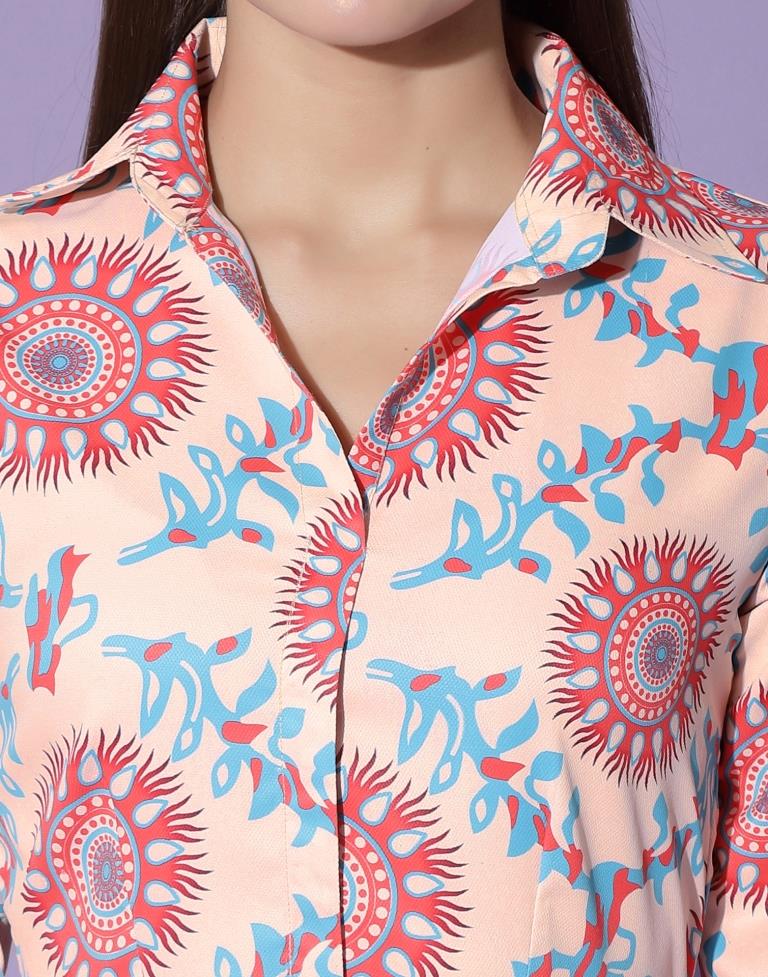 Peach Shirt Dress | Sudathi