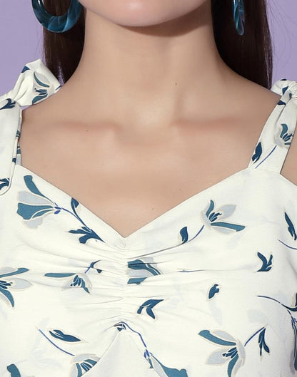 Off White Split Slip Dress | Sudathi