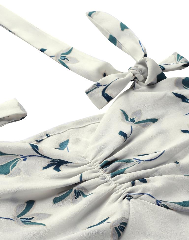 Off White Split Slip Dress | Sudathi