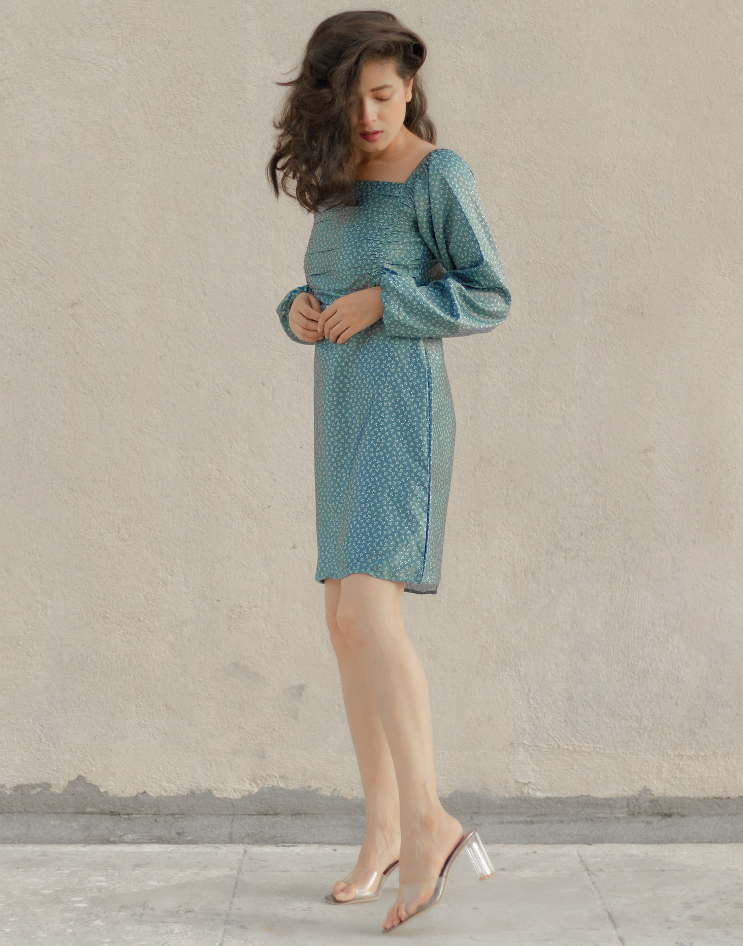 Light Blue Drawstring Dress | Sudathi