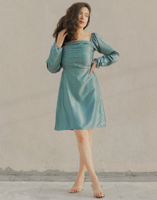 Light Blue Drawstring Dress | Sudathi