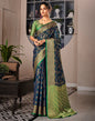Navy Blue Weaving Silk Bandhani Saree