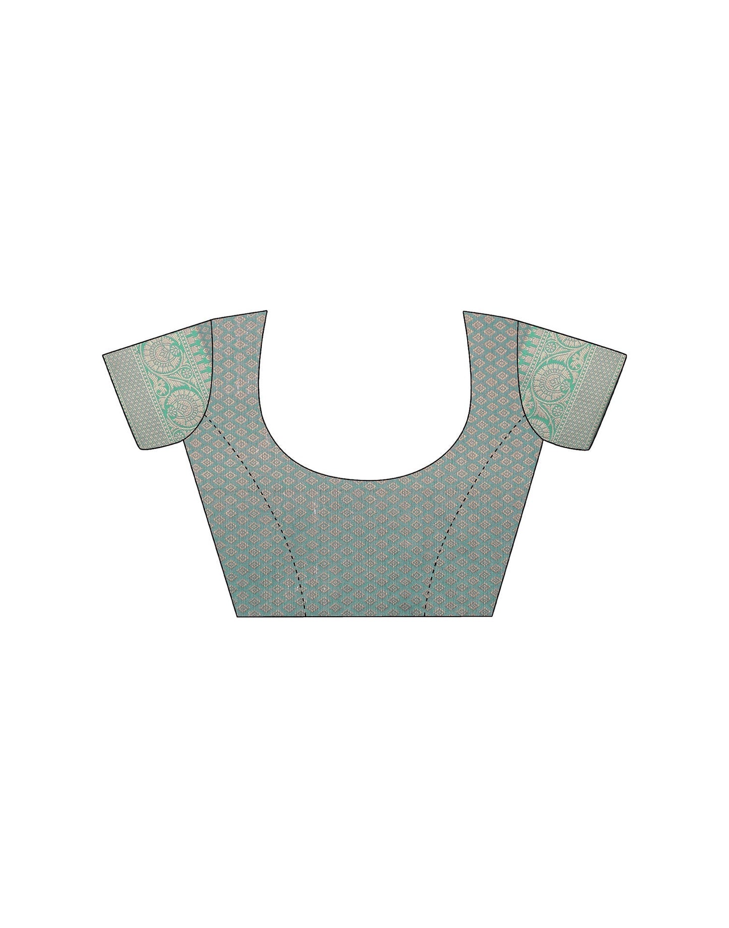 Peach Weaving Cotton Banarasi Saree