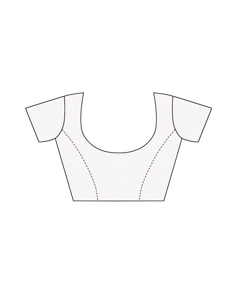 Rani Pink Organza Printed Saree