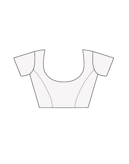 Rani Pink Organza Printed Saree