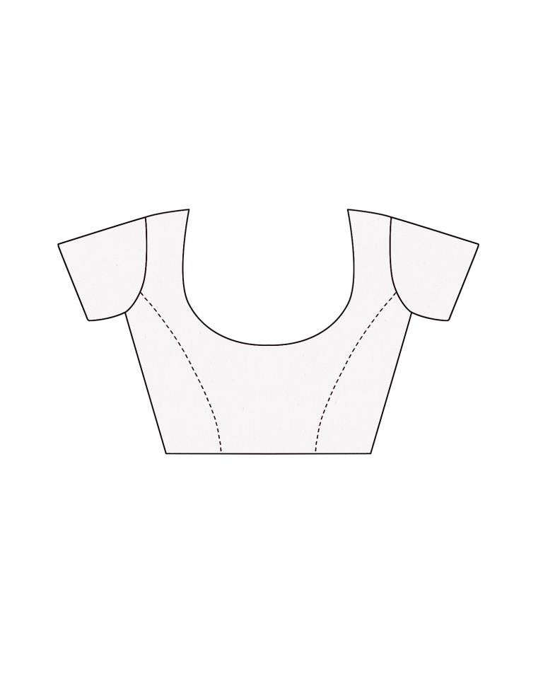 Green Organza Printed Saree