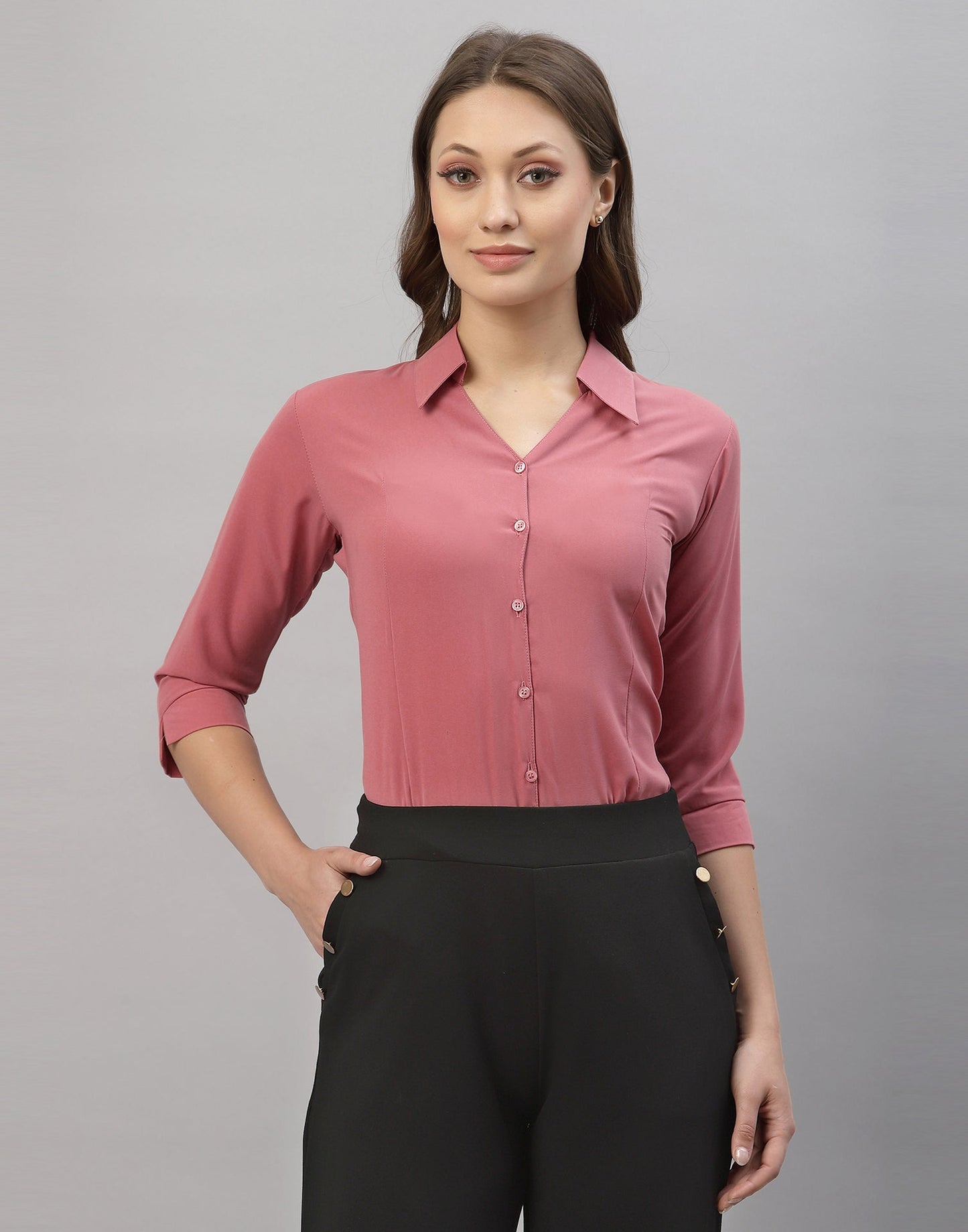 Blush Pink Casual Shirt | Sudathi