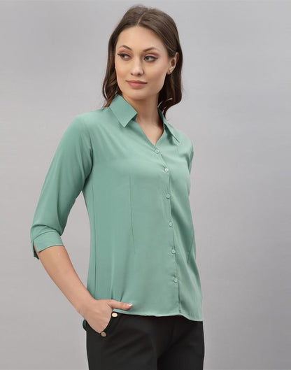 Mint Green Casual Shirt | Sudathi