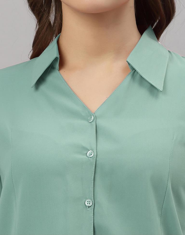 Mint Green Casual Shirt | Sudathi