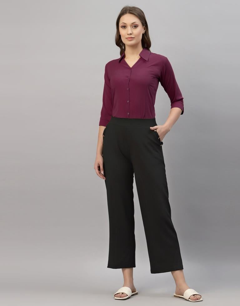 Wine Casual Shirt | Sudathi