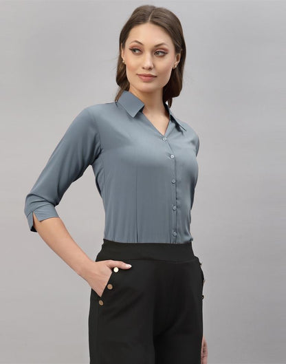 Grey Casual Shirt | Sudathi