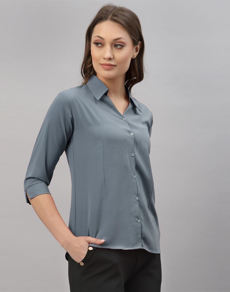 Grey Casual Shirt | Sudathi