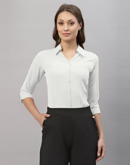 White Casual Shirt | Sudathi