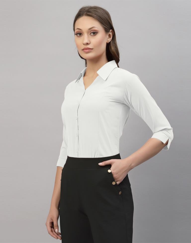 White Casual Shirt | Sudathi