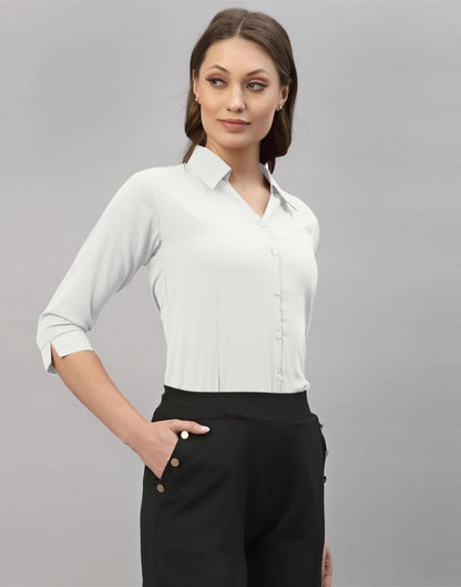White Casual Shirt | Sudathi