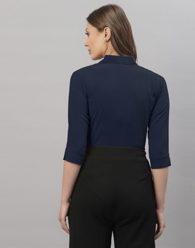 Navy Blue Casual Shirt | Sudathi