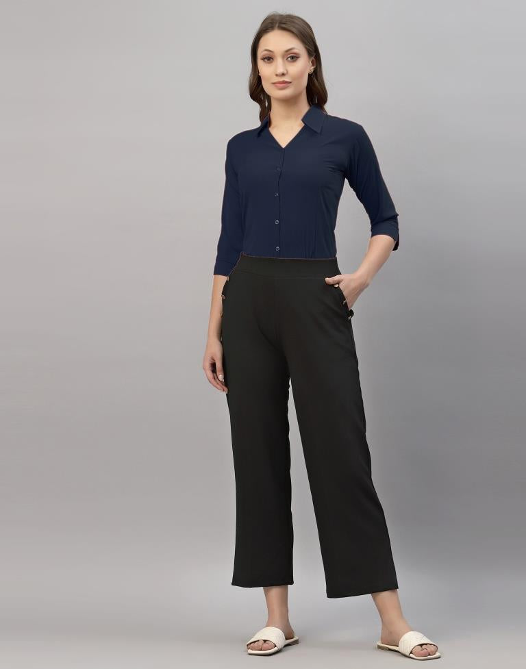 Navy Blue Casual Shirt | Sudathi