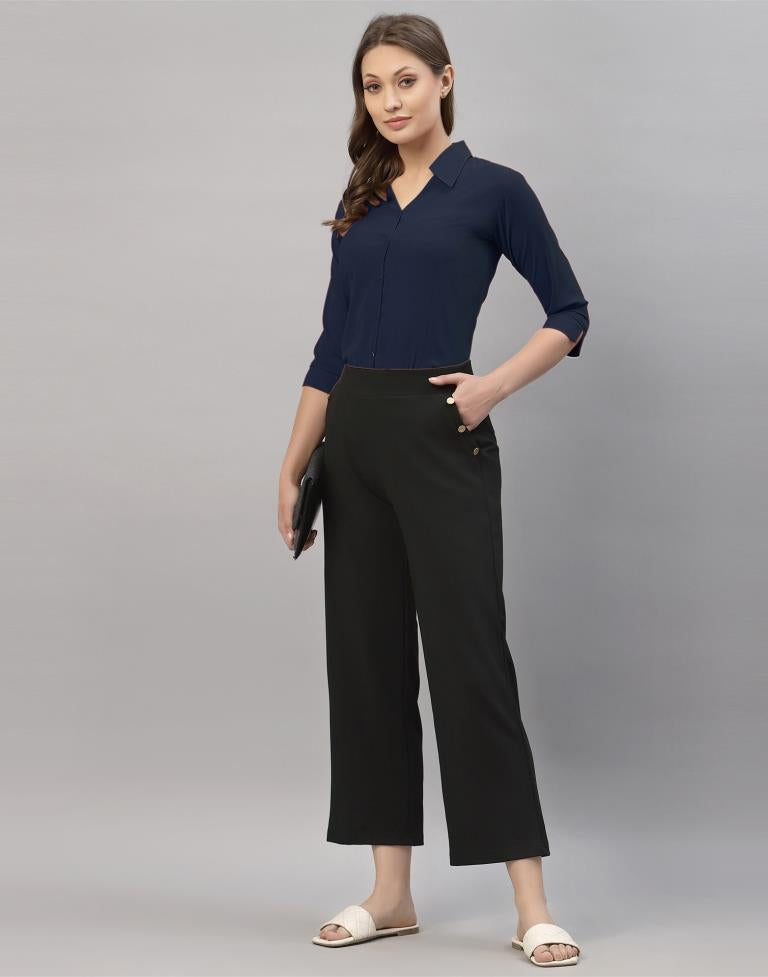 Navy Blue Casual Shirt | Sudathi